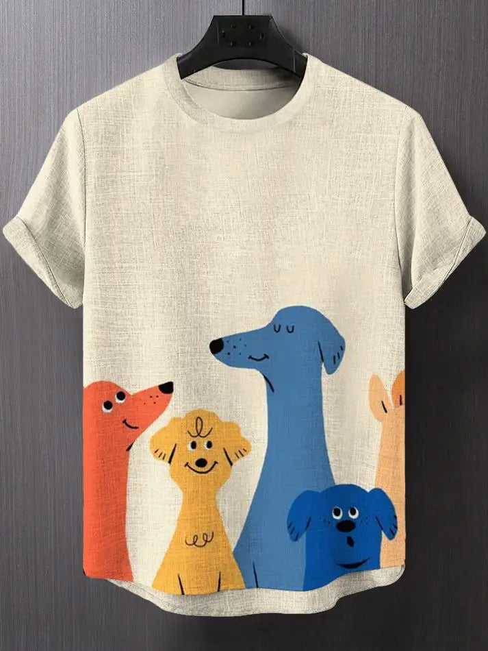 Astronaut T-Shirts Lion Robot Octopus 3D Print Men Women Short Sleeve T Shirt Tops Y2K Harajuku Oversized Tees Men's Clothing