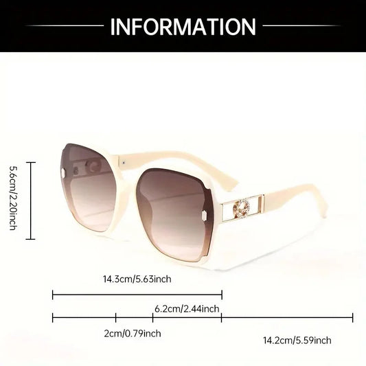Fashion Oversized Square Sunglasses Women Luxury Brand Sun Glasses Vintage Sun Glasses Female Shades Outdoor Eyeglasses