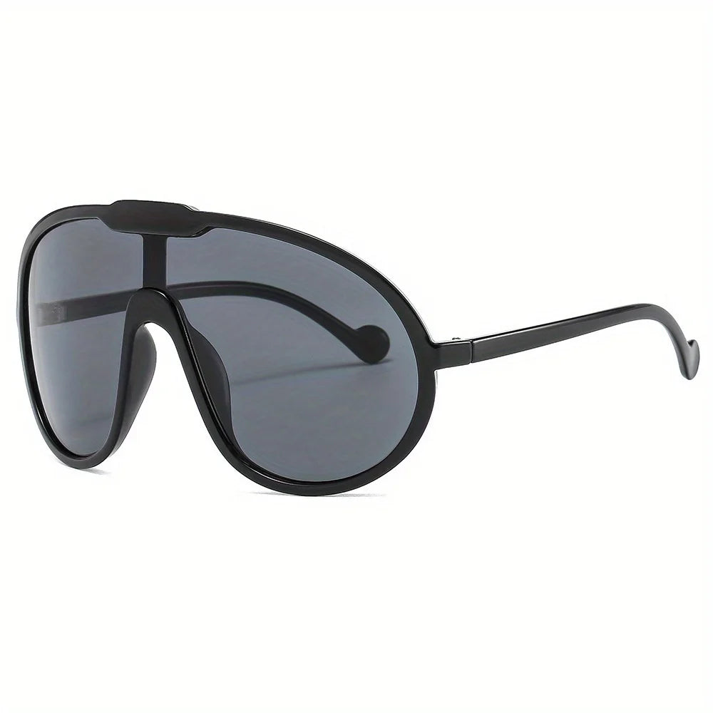 Hiking Oversized Square Anti Light Glasses Women Punk Fashion Big Frame Vintage Cycling Glasses Men Gradient Shades UV400
