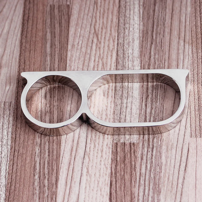 Three Finger Rings Man Metal Vintage Hard Ring For Party 3 Fingers Ring Rock Style Hip-hop Lover Gift For Boyfriend Masquerade