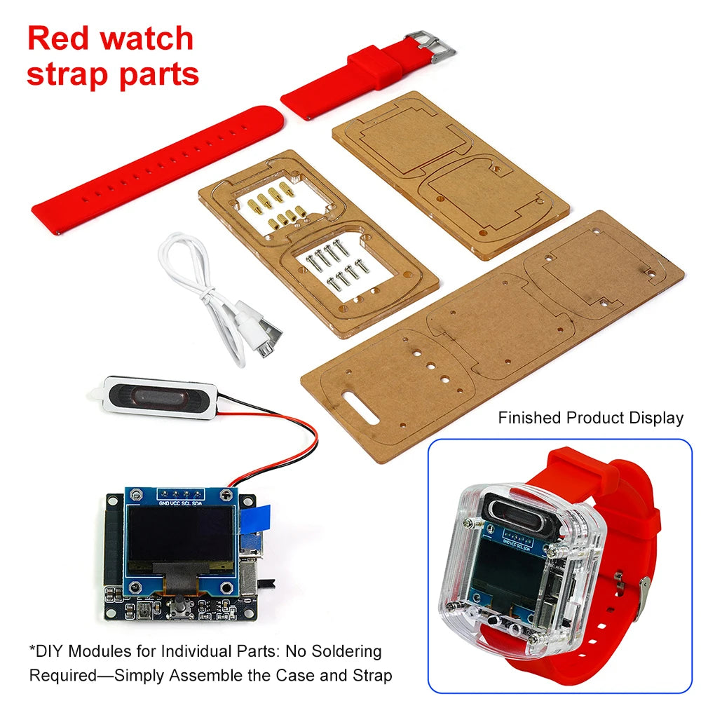 Xiaozhi AI Electronic Voice Watch Kit Artificial Intelligence Conversation ESP32 S3 N16R8 Development Board OLED Screen AI Robot