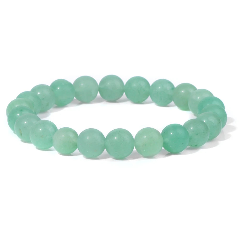 8mm Black White Natural Stone Bracelet Handmade Matte Opal Beaded Bracelets Energy Yoga Male Bracelet for Men Women Jewelry Gift