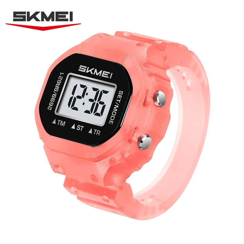 SKMEI 2699 Fashion Women Rings Finger Watches Chronograph LED Party Digital Plastic Watches Lady Rings Jewelry Gift