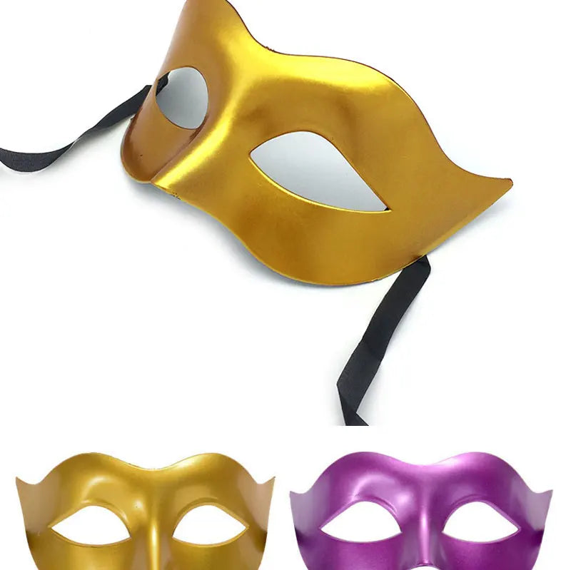 Women Man Sexy Gentleman Masquerade Mask Prom Mask Halloween Party Props Black White Retro Mask Plastic Half Face Cosplay Mask