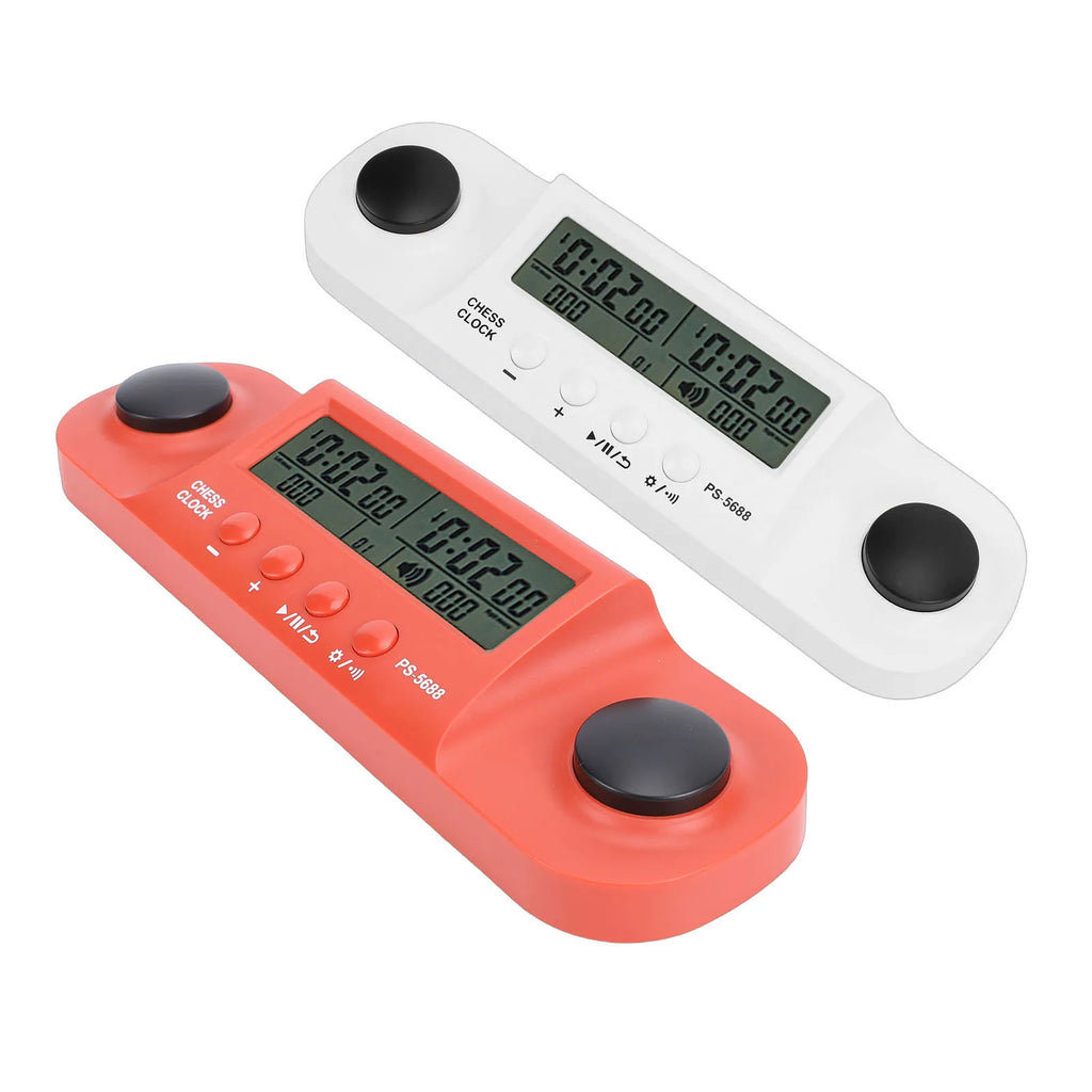 Chess Clock Battery Operated HD Display Chess Timer for International Chess Chinese Chess Competition Portable Game Timer