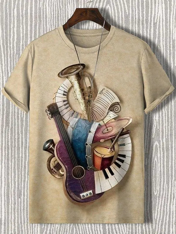 Astronaut T-Shirts Lion Robot Octopus 3D Print Men Women Short Sleeve T Shirt Tops Y2K Harajuku Oversized Tees Men's Clothing