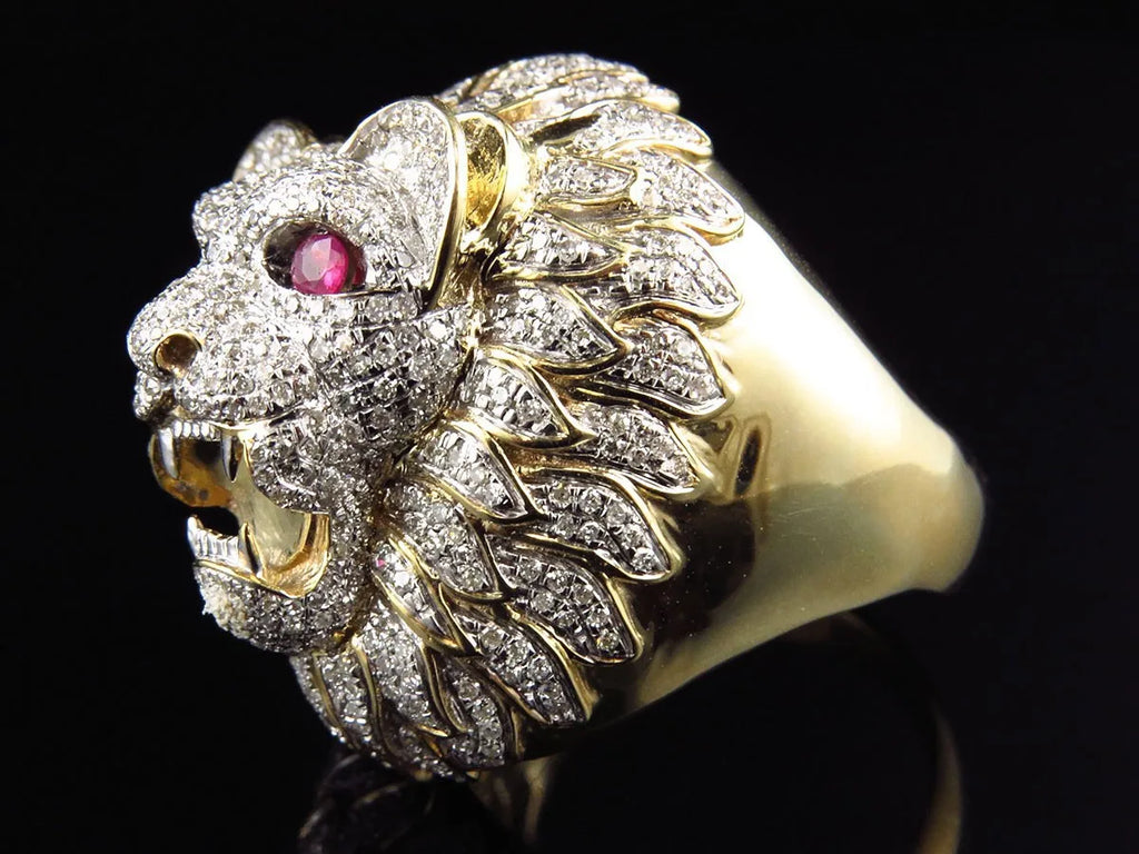 New domineering men's ring, creative lion head shape hot-selling jewelry in Europe and America