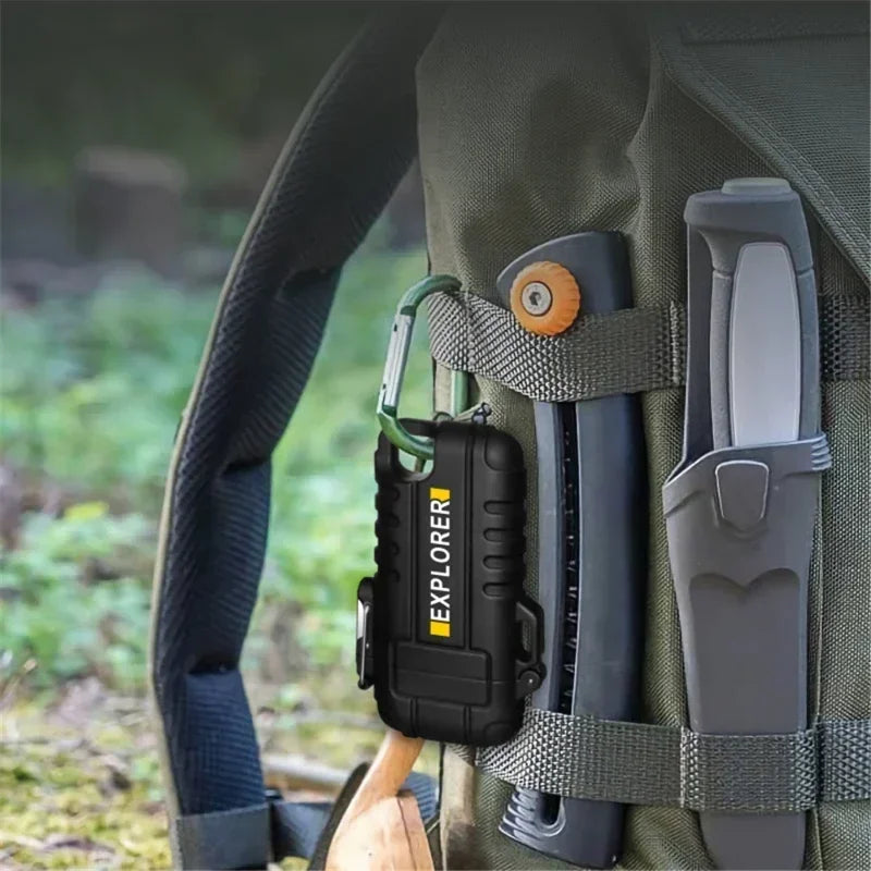 NEW USB Tape-C Waterproof Lighter Arc Plasma Lighter 360 Rotation Ignition Outdoor Camping Windproof Lighter Smoking