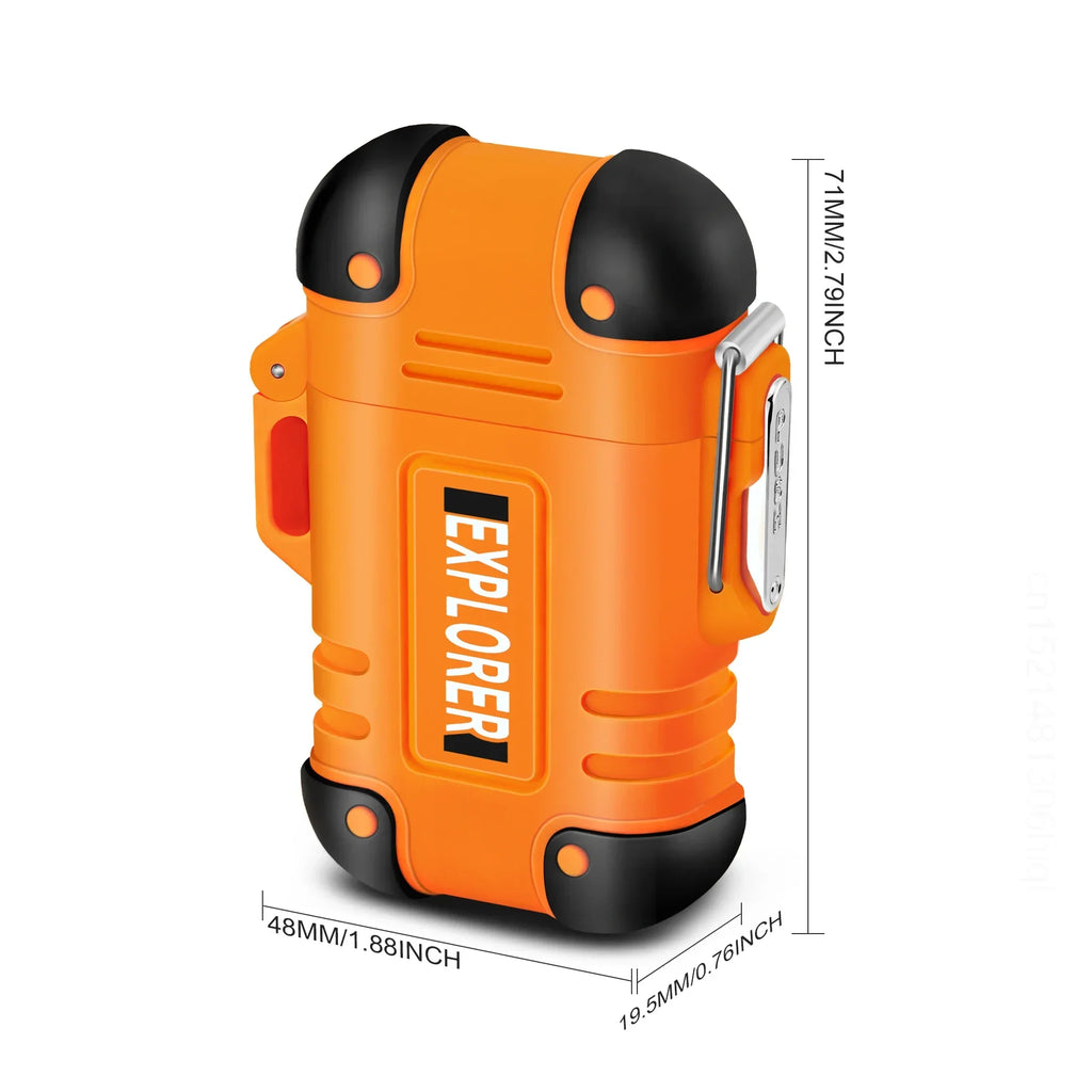 NEW USB Tape-C Waterproof Lighter Arc Plasma Lighter 360 Rotation Ignition Outdoor Camping Windproof Lighter Smoking