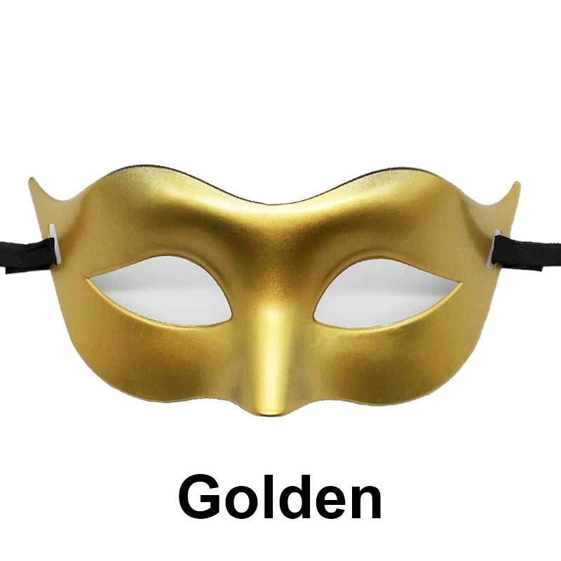 Women Man Sexy Gentleman Masquerade Mask Prom Mask Halloween Party Props Black White Retro Mask Plastic Half Face Cosplay Mask
