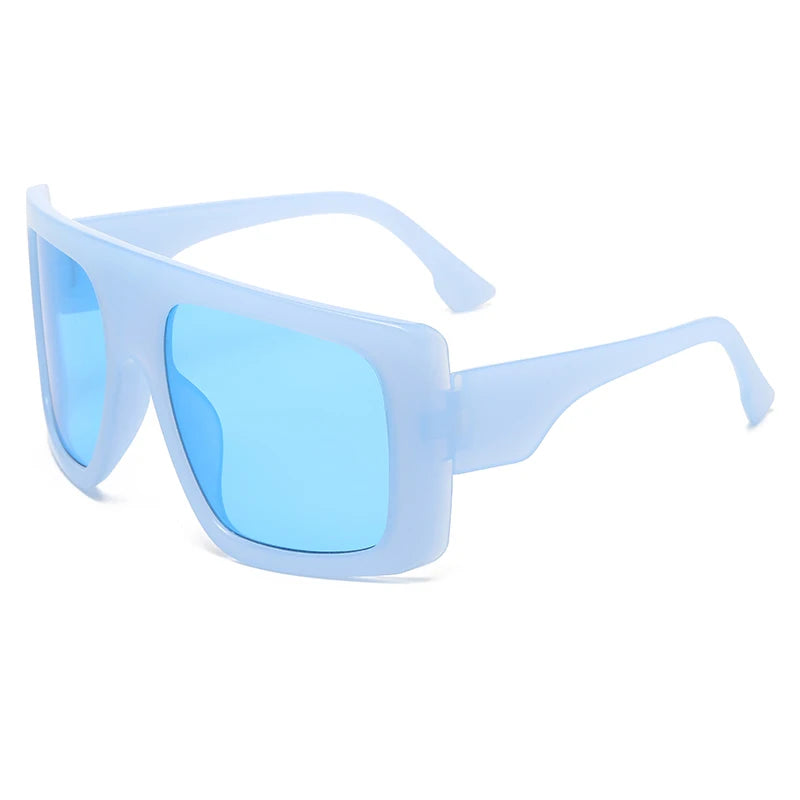 Protective Glasses Oversized Punk Square Sunglasses Y2K Unique Men Trendy Riding Sun Glasses Brand Outdoor New Eyewear UV400