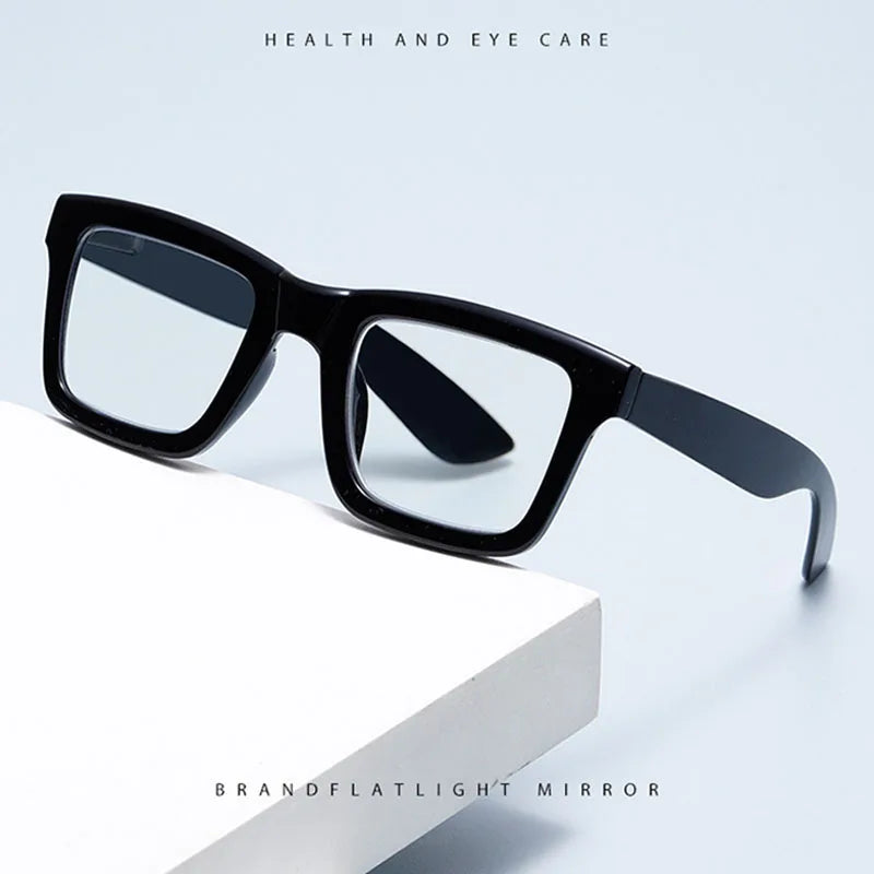 Anti Blue Light Reading Glasses for Man Woman Square Full Frame Retro Design Presbyopia Spectacles Lightweight Comfort Fit