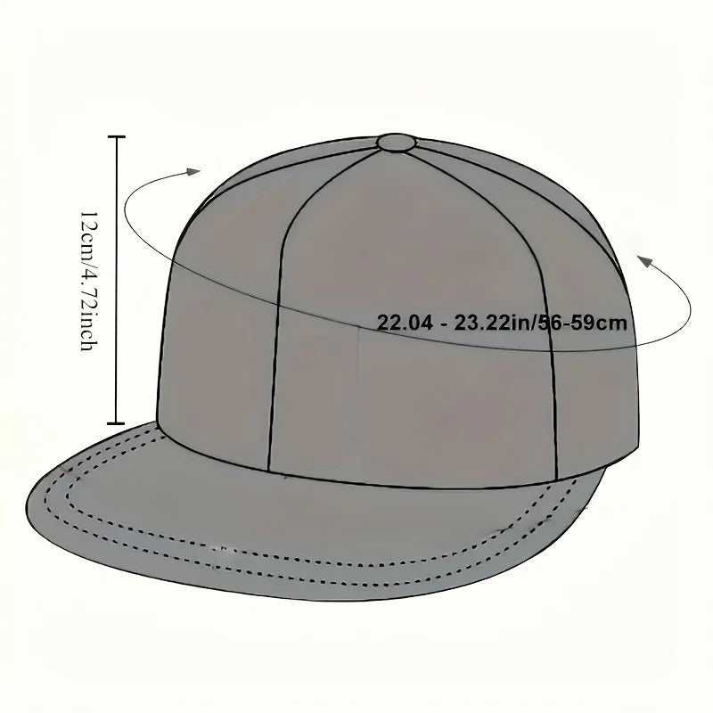 1PC DOPE fabric triangle block print street dance hip-hop hat trend flat edge baseball hat men's and women's