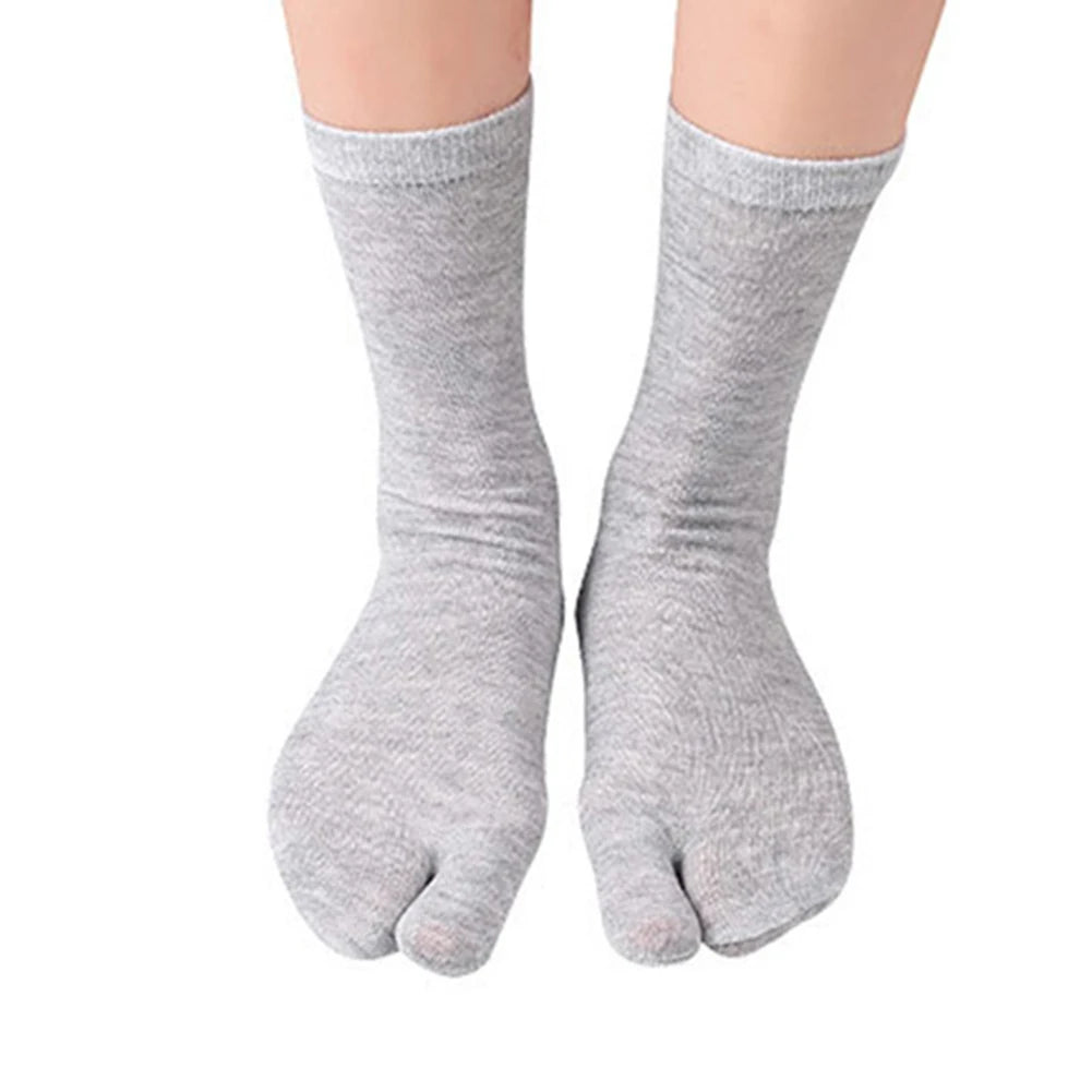 Fashion Japanese Style Tabi Toe Socks for Men Women Summer Fiber Two Finger Socks Kimono Flip Flop Sandal Split Tabi Toe Sock