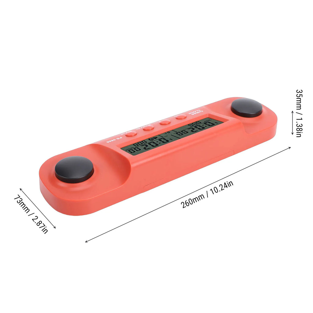 Chess Clock Battery Operated HD Display Chess Timer for International Chess Chinese Chess Competition Portable Game Timer